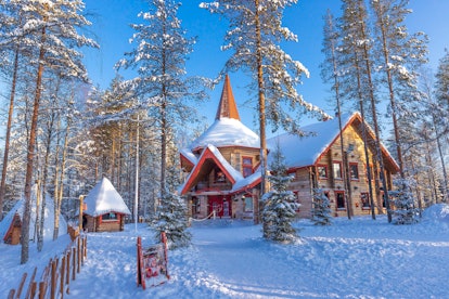 A view of the Santa Claus Village, in Rovaniemi, Finland. 