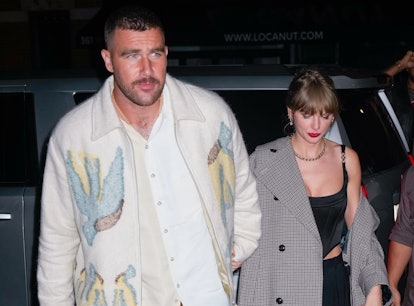 Travis Kelce and Taylor Swift arrive at SNL Afterparty 
