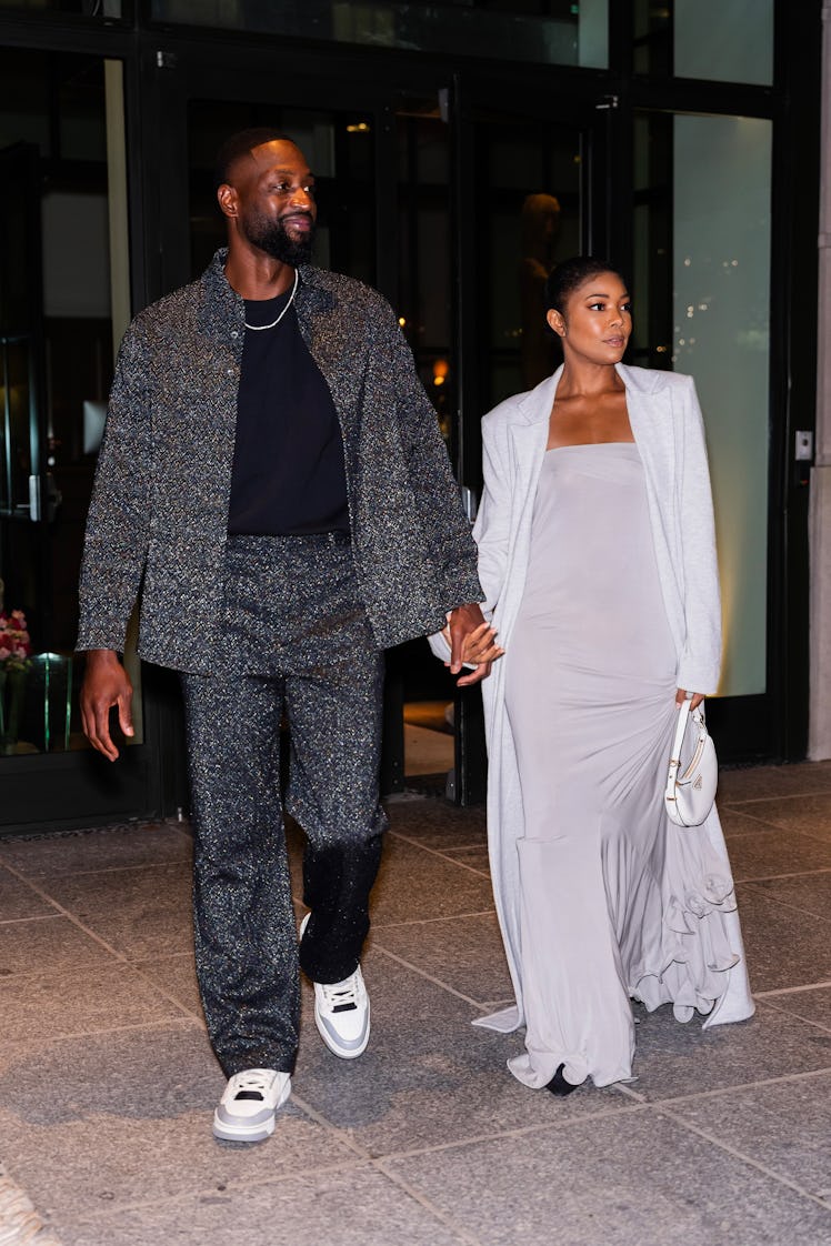 Dwyane Wade (L) and Gabrielle Union are seen in SoHo on September 20, 2023 in New York City.