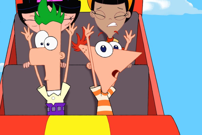 PHINEAS AND FERB - "Rollercoaster The Musical!" - In this musical, Phineas and Ferb revisit the day ...