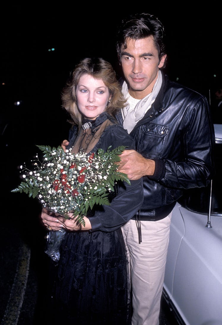 Priscilla Presley and boyfriend Mike Edwards on December 2, 1983