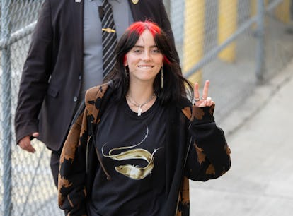 LOS ANGELES, CA - OCTOBER 10: Billie Eilish is seen at "Jimmy Kimmel Live" on October 10, 2023 in Lo...