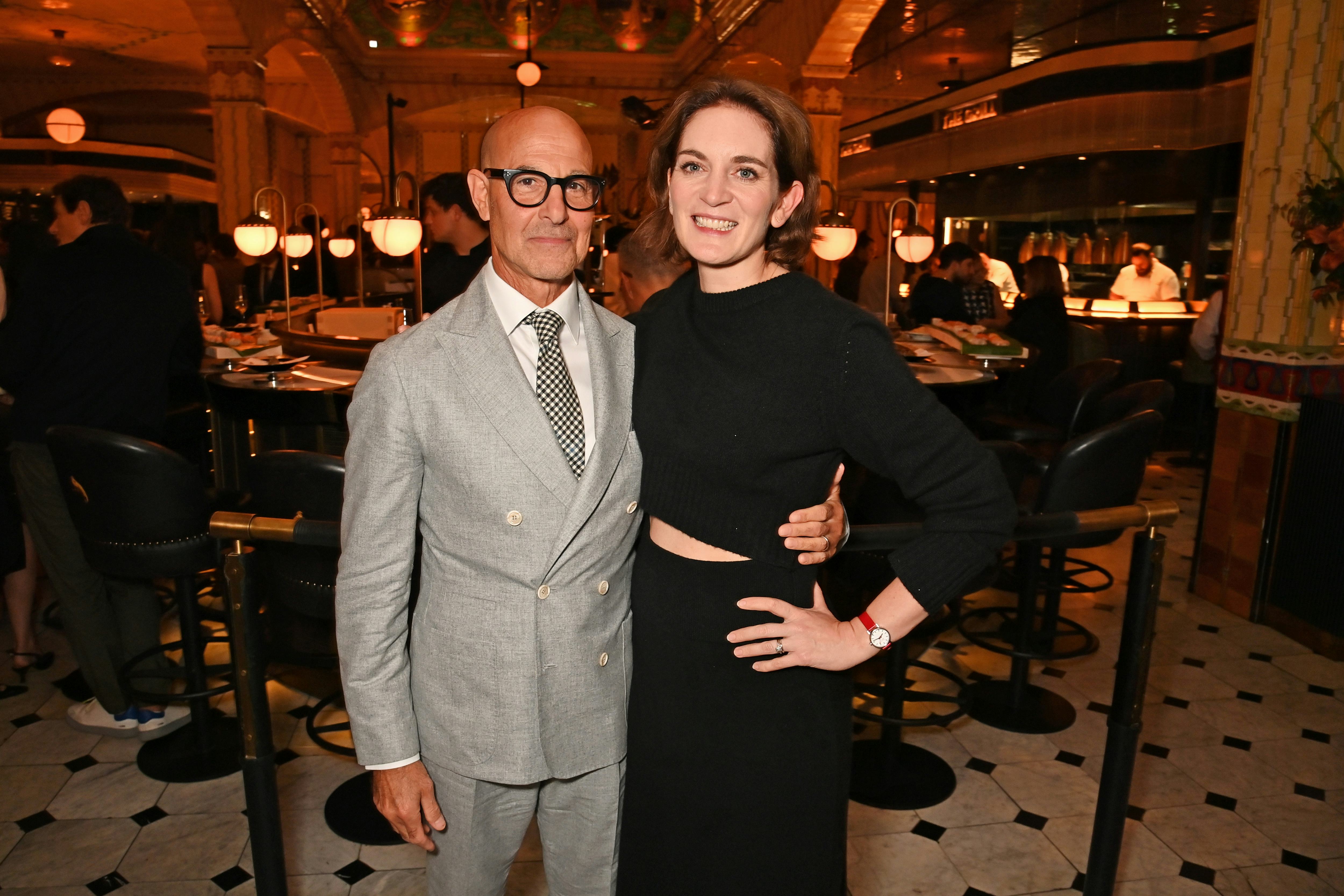Stanley Tucci and Felicity Blunt