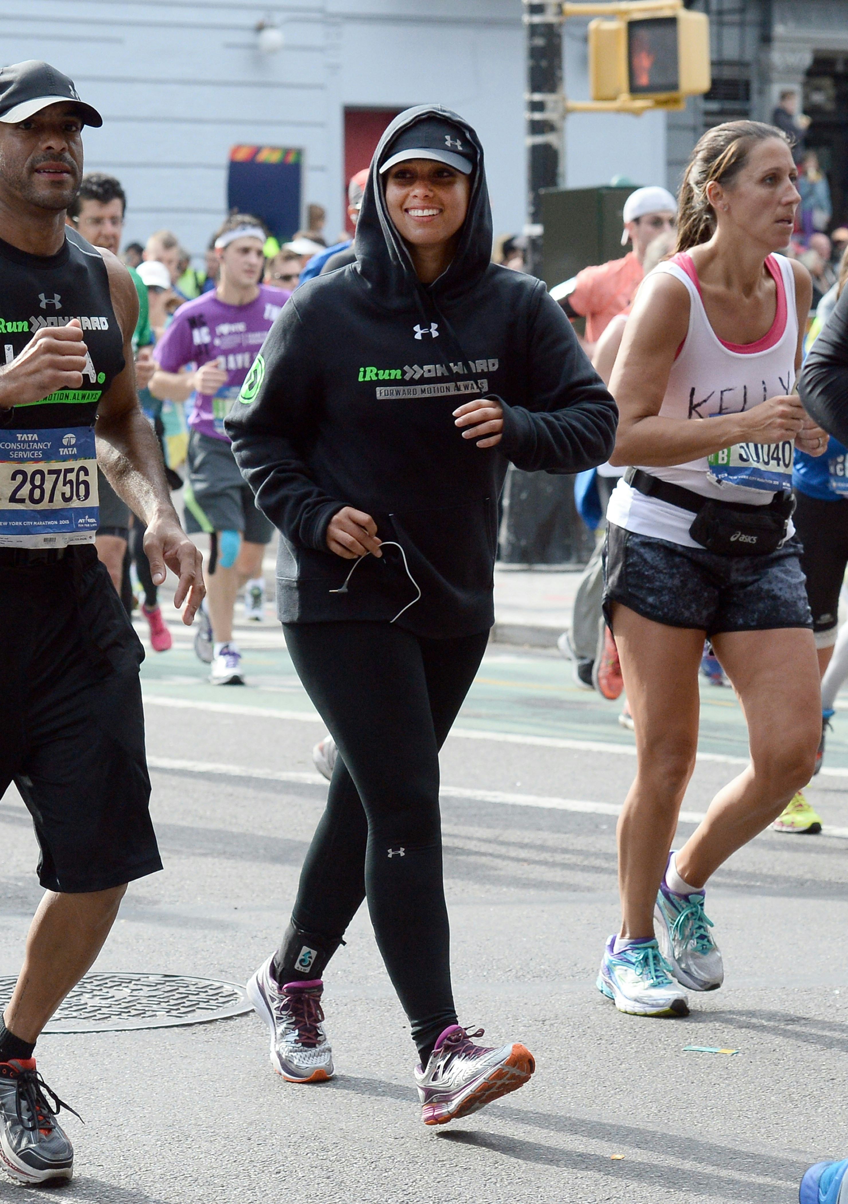 Alicia Keys has run two marathons.
