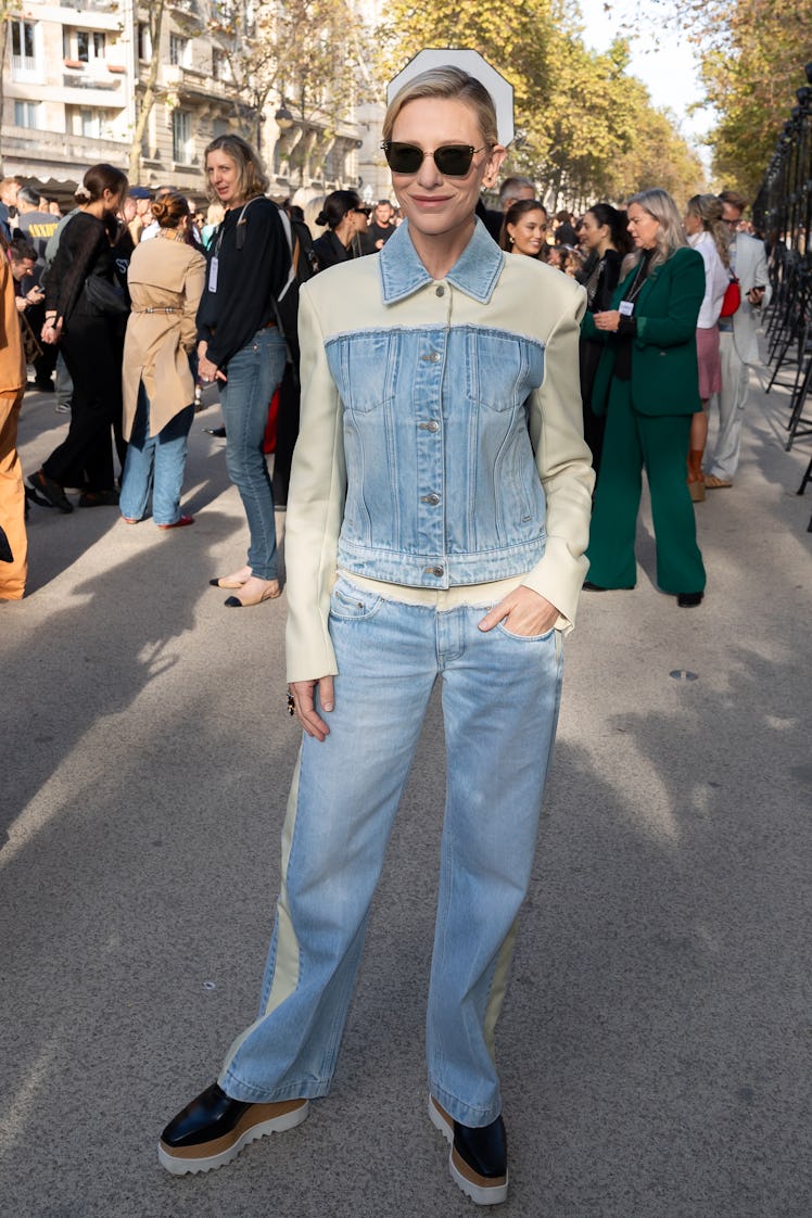 Cate Blanchett attends the Stella McCartney in Womenswear Spring/Summer 2024 show