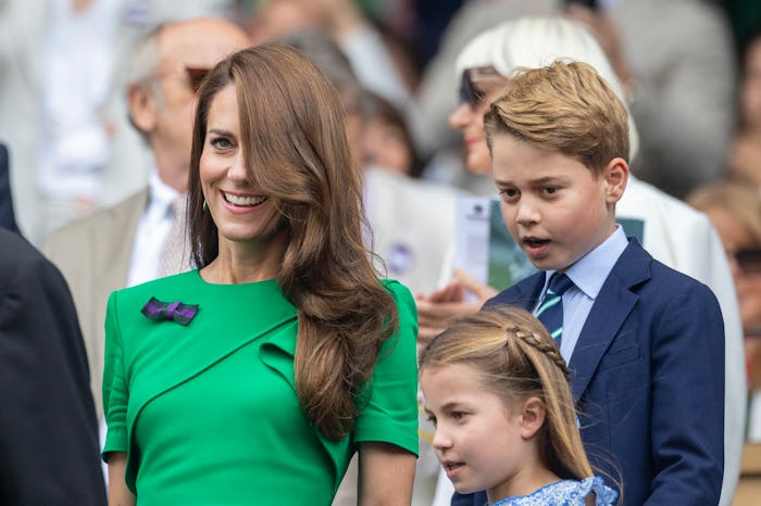 LONDON, ENGLAND - JULY 16. Catherine, Princess of Wales, Princess Charlotte of Wales, and Prince G...