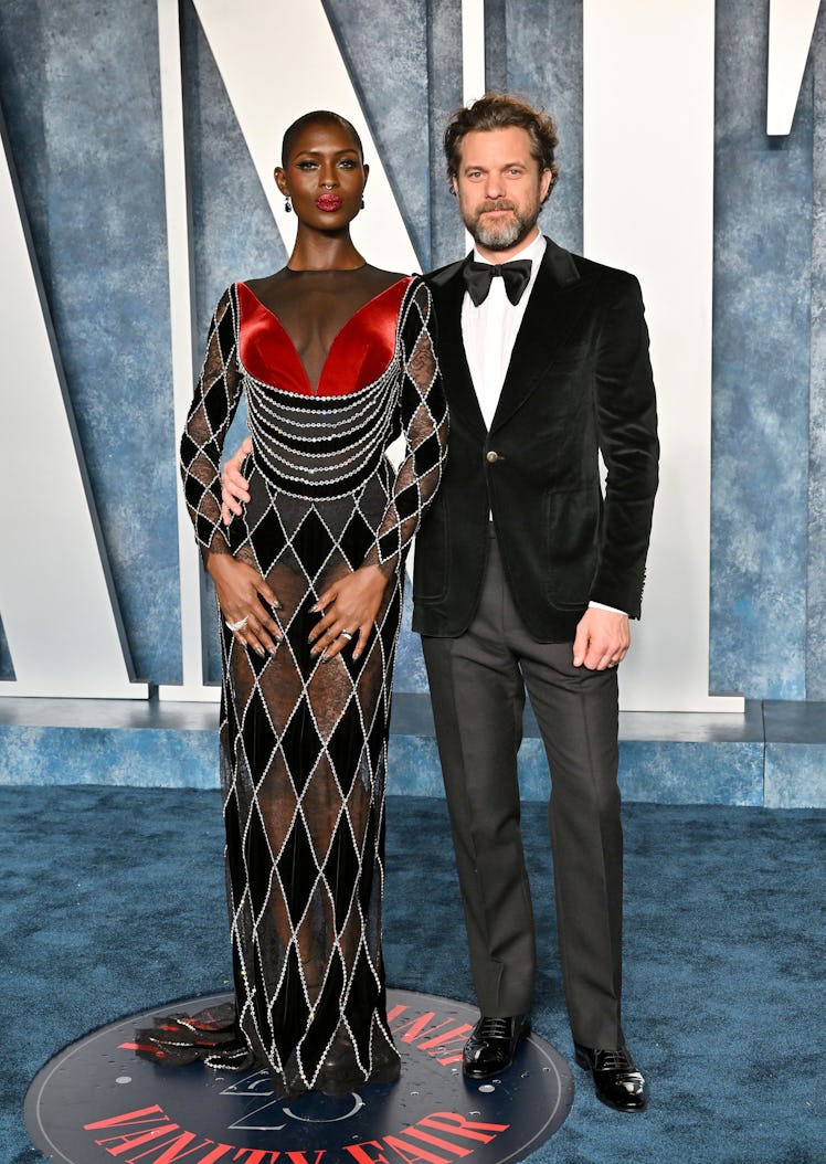 Jodie Turner-Smith and Joshua Jackson attend the 2023 Vanity Fair Oscar Party hosted by Radhika Jone...