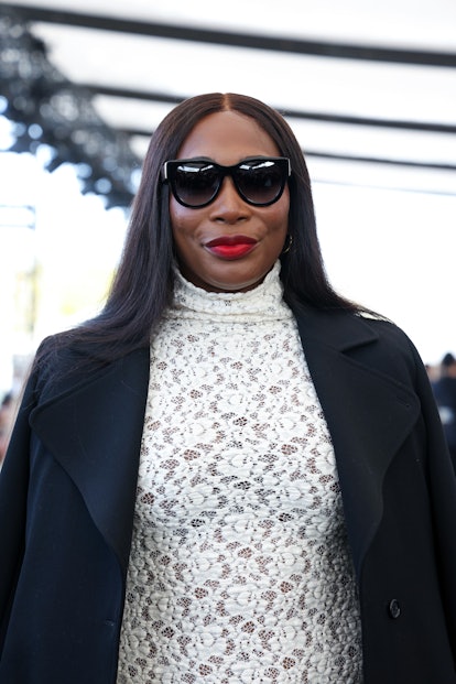 Serena Williams red lipstick at Paris Fashion Week ss24