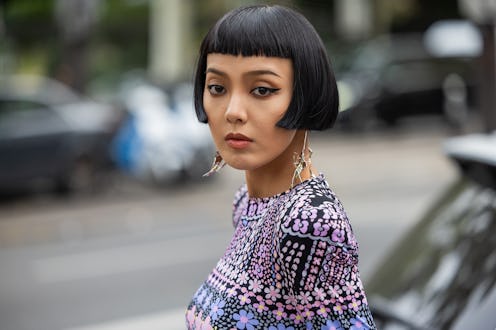 Baby bangs Paris Fashion Week Spring/Summer 2024 street style