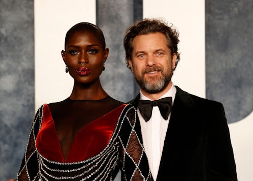 (L-R) British actress Jodie Turner-Smith and her husband, Canadian-US actor Joshua Jackson, attend t...
