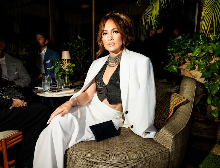 Jennifer Lopez at the Brunello Cucinelli Dinner held on October 19, 2023 in Los Angeles, California.