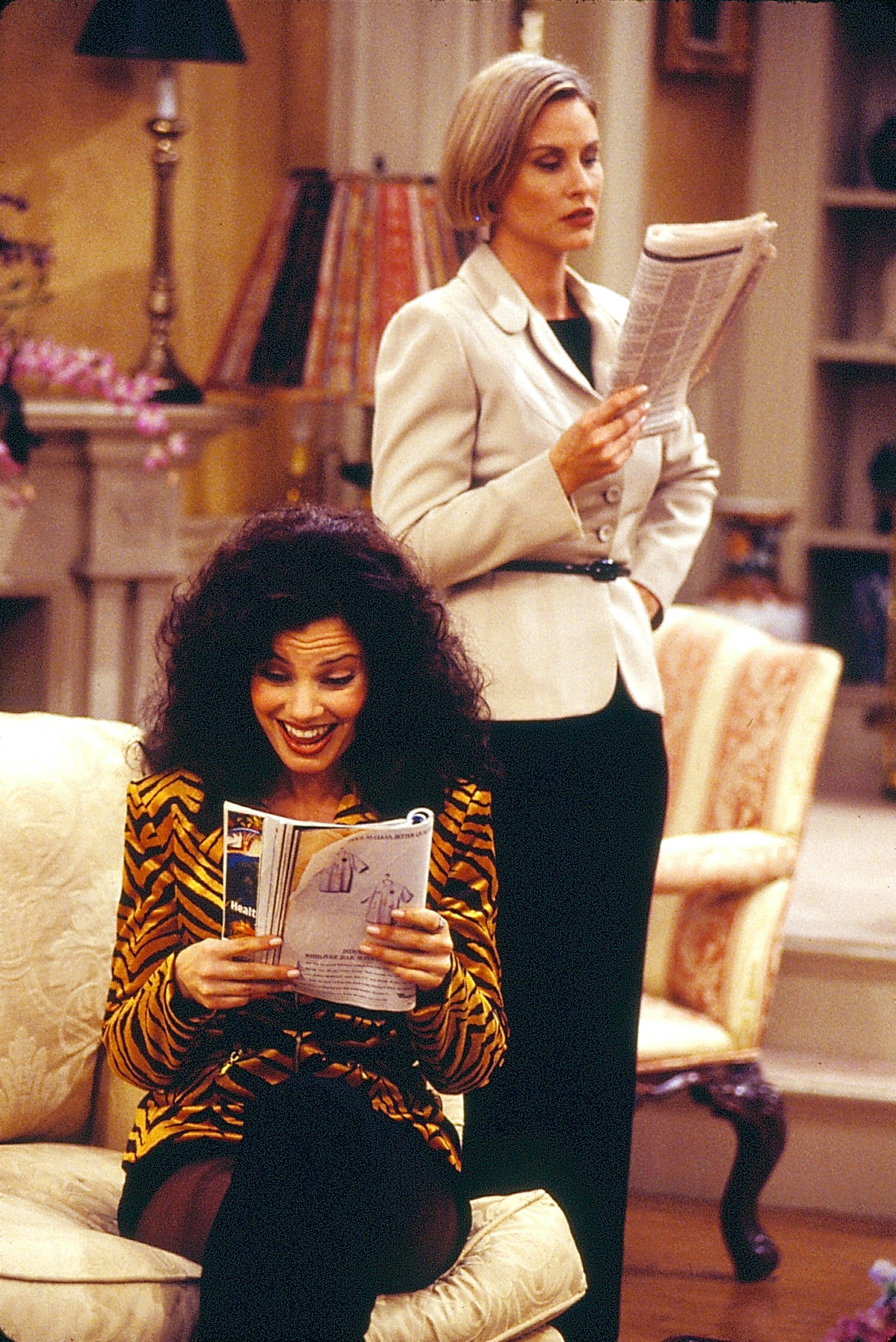 Fran Drescher and Lauren Lane in &ldquo;The Nanny&rdquo;