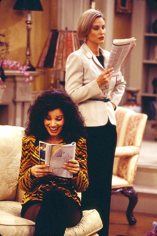 Fran Drescher and Lauren Lane in “The Nanny”