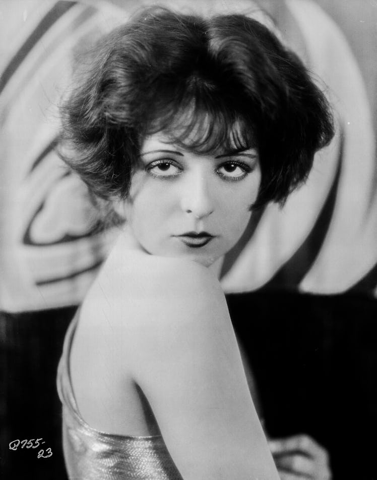 Headshot of actress Clara Bow (1905-1965), for Paramount Pictures, 1926. (Photo by Eugene Robert Ric...
