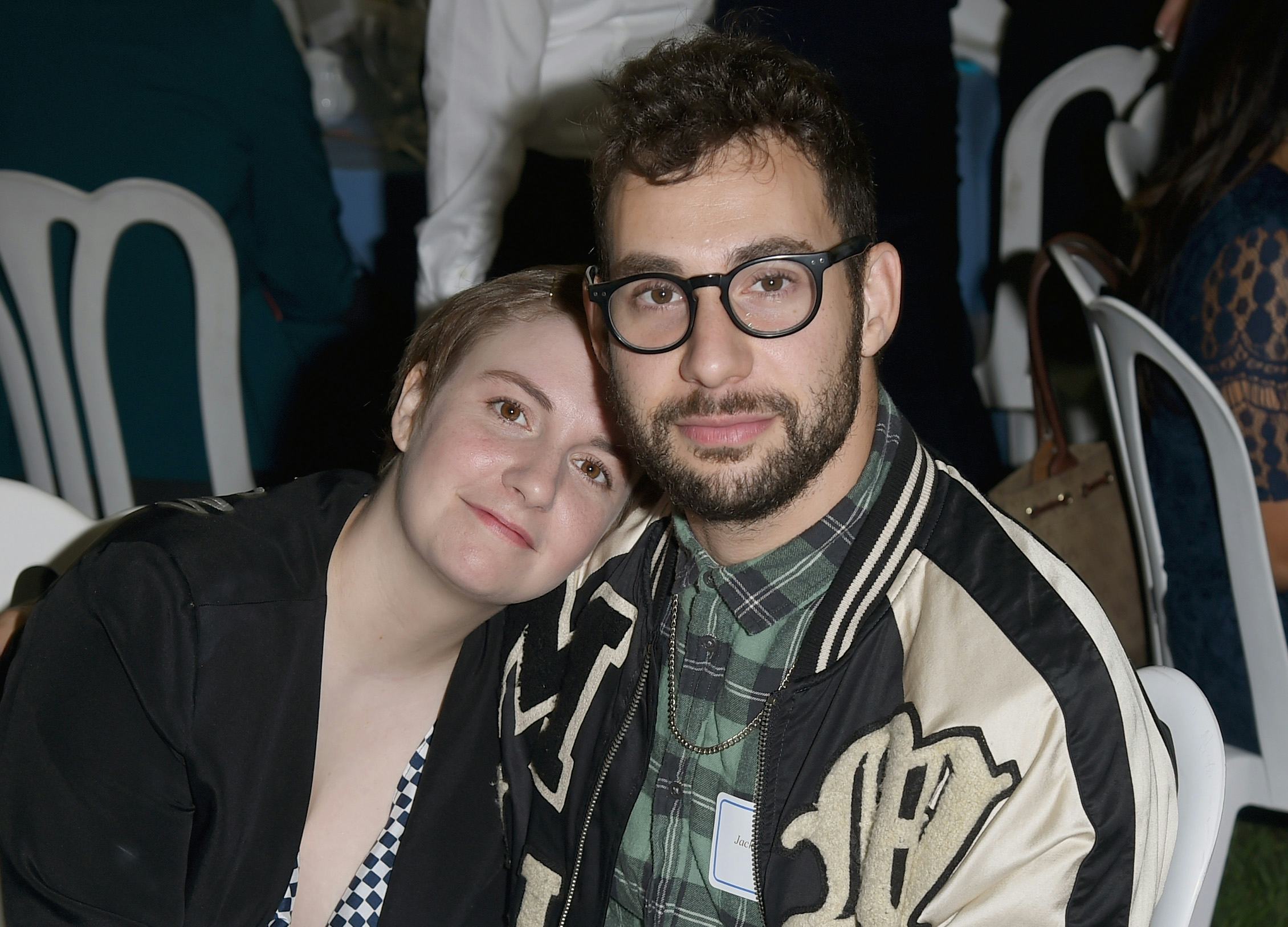 Lena Dunham and Jack Antonoff. Photo via Getty Images