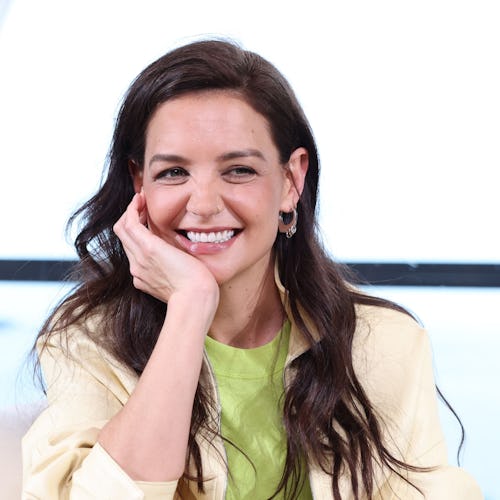 Katie Holmes attends Kering Talks Women In Motion at Kering suite on May 18, 2023 in Cannes, France.