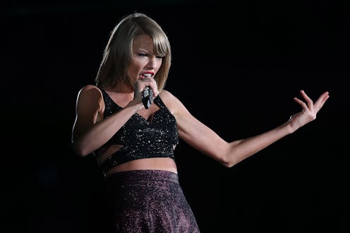 MELBOURNE, AUSTRALIA - DECEMBER 10: Taylor Swift performs during her '1989' World Tour at AAMI Park...