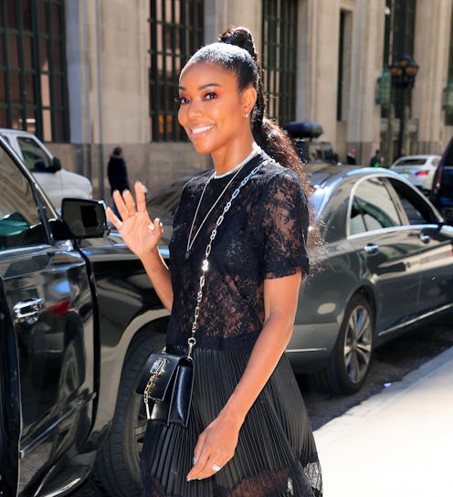 Gabrielle Union long fluffy ponytail