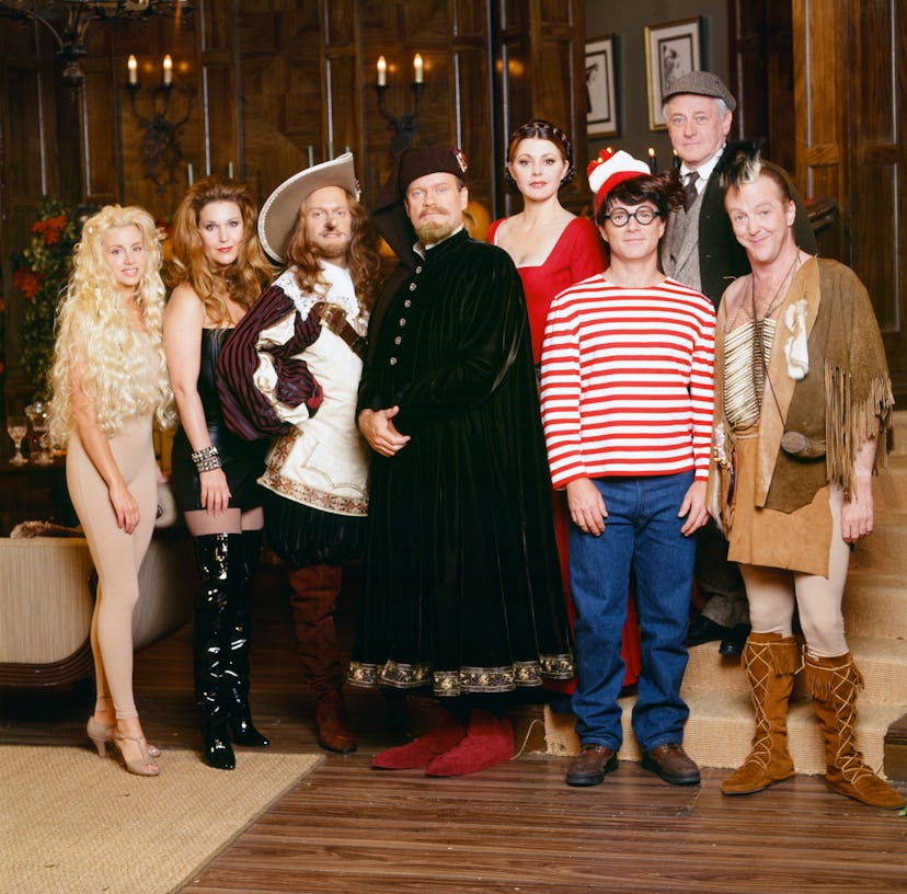 FRASIER – “Halloween” Episode 3 – Pictured: (l-r) Camille Grammeras Eve, Peri Gilpin as Roz Doyle …