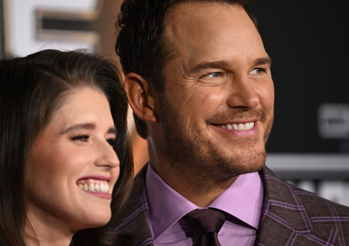 US actor Chris Pratt and his wife Katherine Schwarzenegger arrive for Marvel Studios' "Guardians of ...