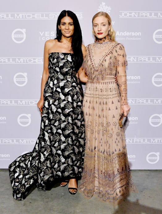 Samina Virk (L) and Kate Foley attend the Fifth Annual Baby2Baby Gala