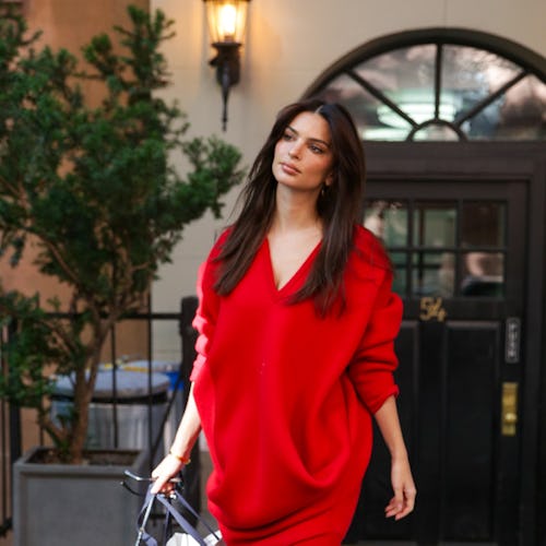 Emily Ratajkowski little black dress 