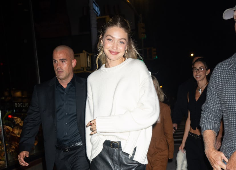 NEW YORK, NEW YORK - OCTOBER 19: Gigi Hadid is seen at the opening of her new store Guest in Residen...