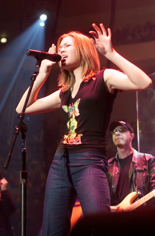 Mandy Moore performs during the Z100 Jingle Ball 