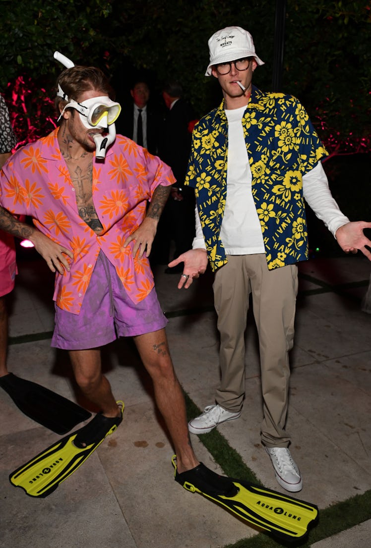 Justin Bieber and Presley Gerber attend the Annual Casamigos Halloween 