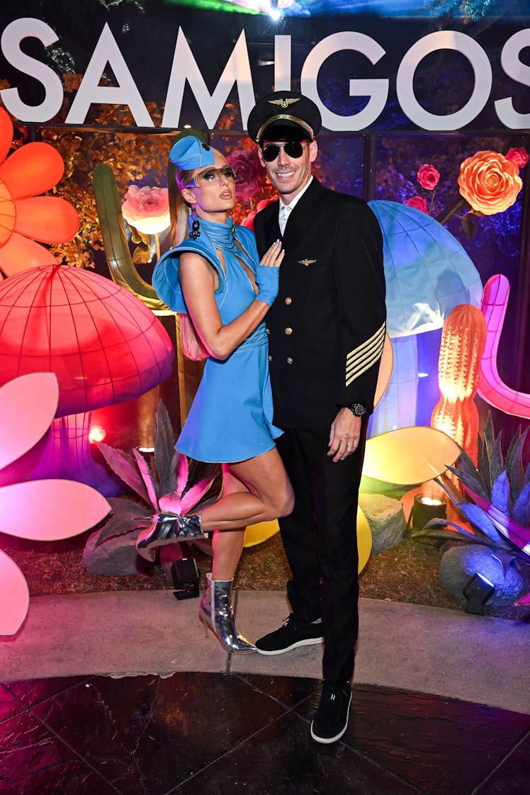 Paris Hilton and Carter Reum attend the Annual Casamigos Halloween Party