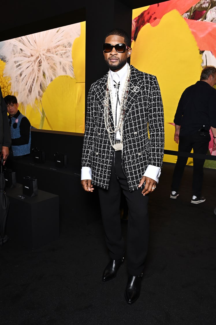 Usher attends the Chanel Womenswear Spring/Summer 2024 show 