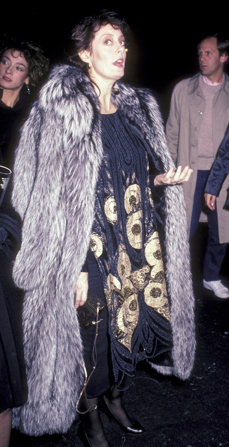 Actress Susan Sarandon attends the premiere of 'The Cotton Club' on December 10, 1984 at Loew's Stat...