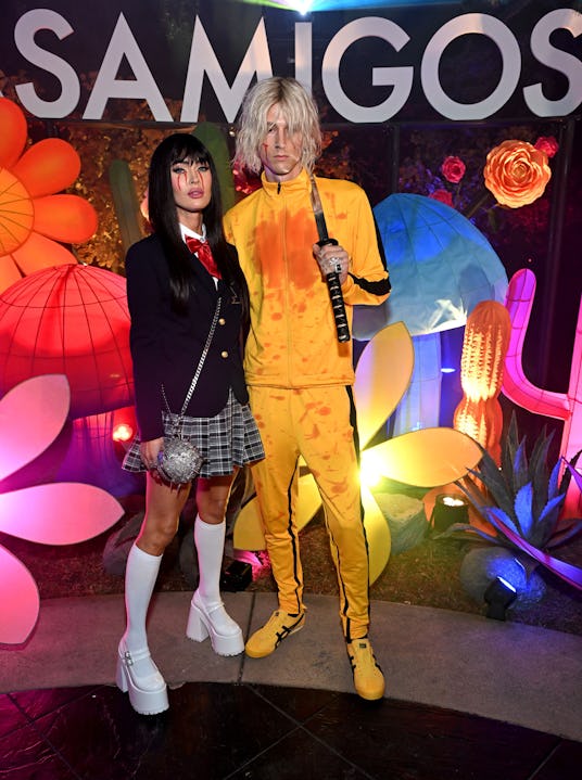  Megan Fox and Machine Gun Kelly attend the Casamigos Halloween Party on October 27, 2023 in Los Ang...