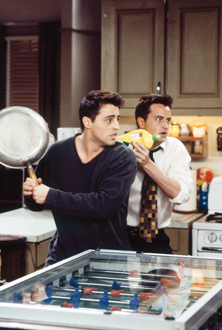 FRIENDS -- "The One After the Superbowl" (Part 1) Episode 12 -- Pictured: (l-r) Matt LeBlanc as Joey...