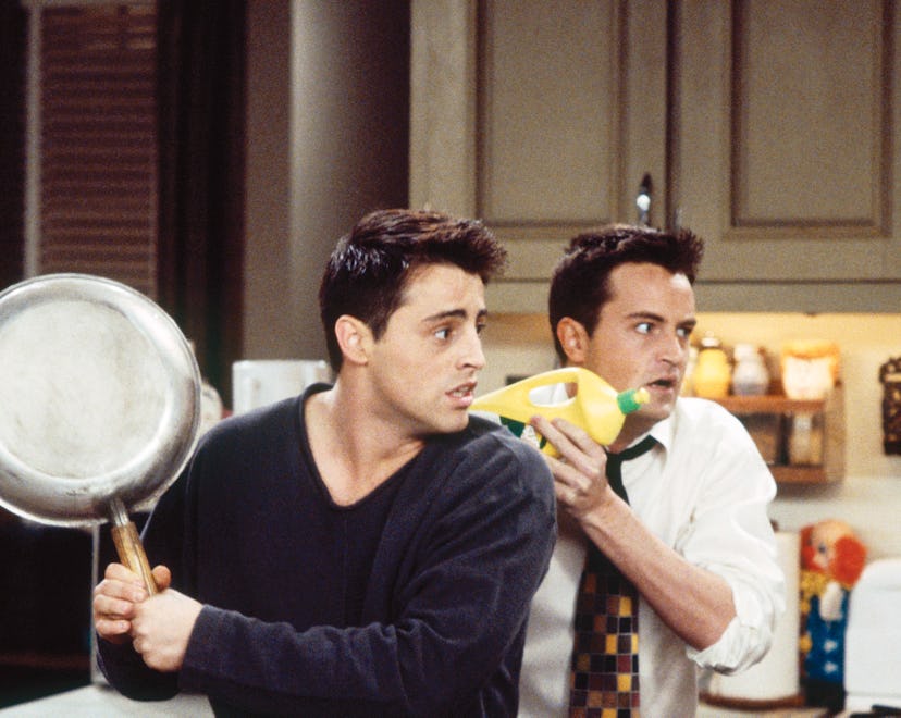 FRIENDS -- "The One After the Superbowl" (Part 1) Episode 12 -- Pictured: (l-r) Matt LeBlanc as Joey...