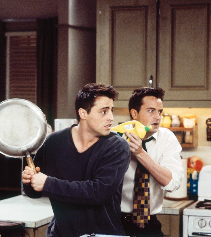FRIENDS -- "The One After the Superbowl" (Part 1) Episode 12 -- Pictured: (l-r) Matt LeBlanc as Joey...