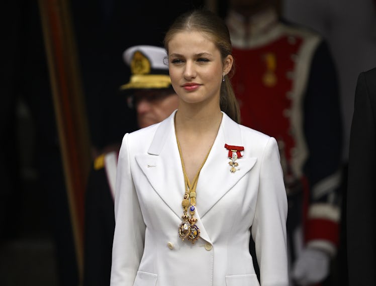 Princess Leonor attends the swear allegiance to country's Constitution ceremony in Madrid, Spain on ...