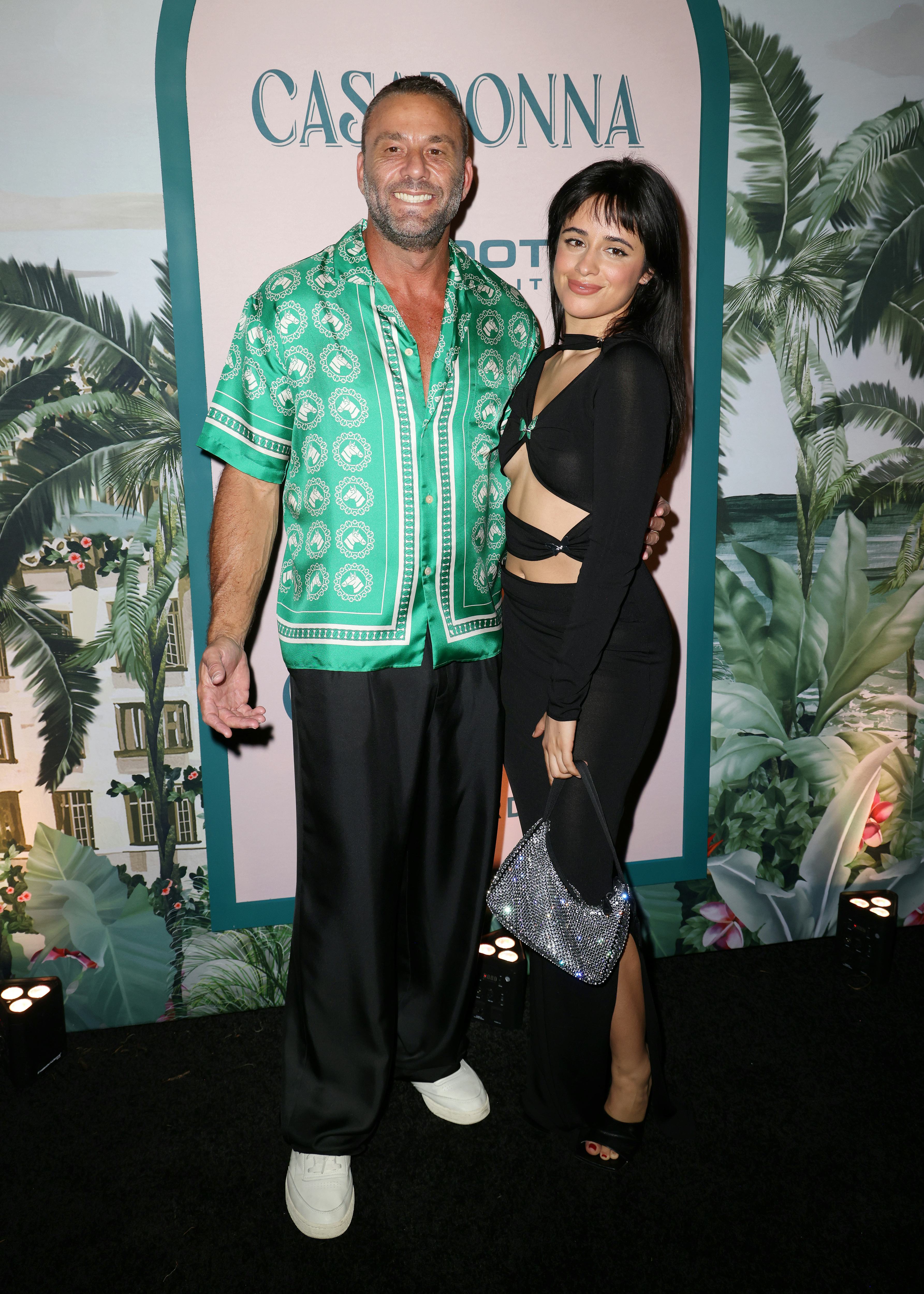 David Grutman and Camila Cabello at the Casadonna opening