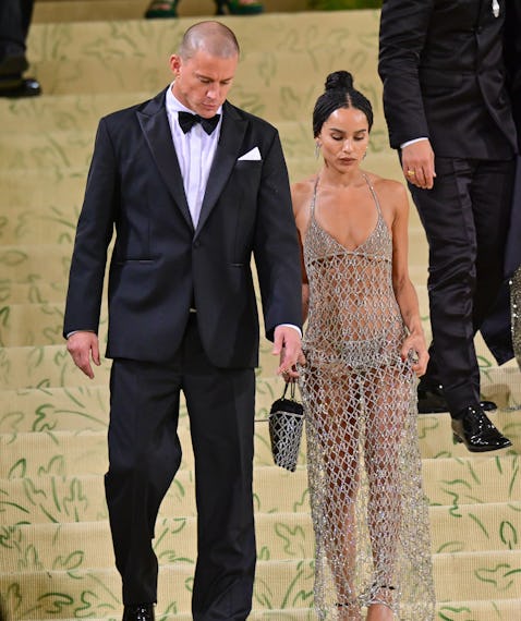 Channing Tatum and Zoe Kravitz leave the 2021 Met Gala Celebrating In America: A Lexicon Of Fashion ...