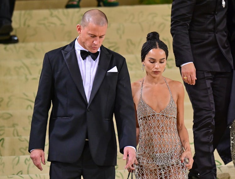 Channing Tatum and Zoe Kravitz leave the 2021 Met Gala Celebrating In America: A Lexicon Of Fashion ...