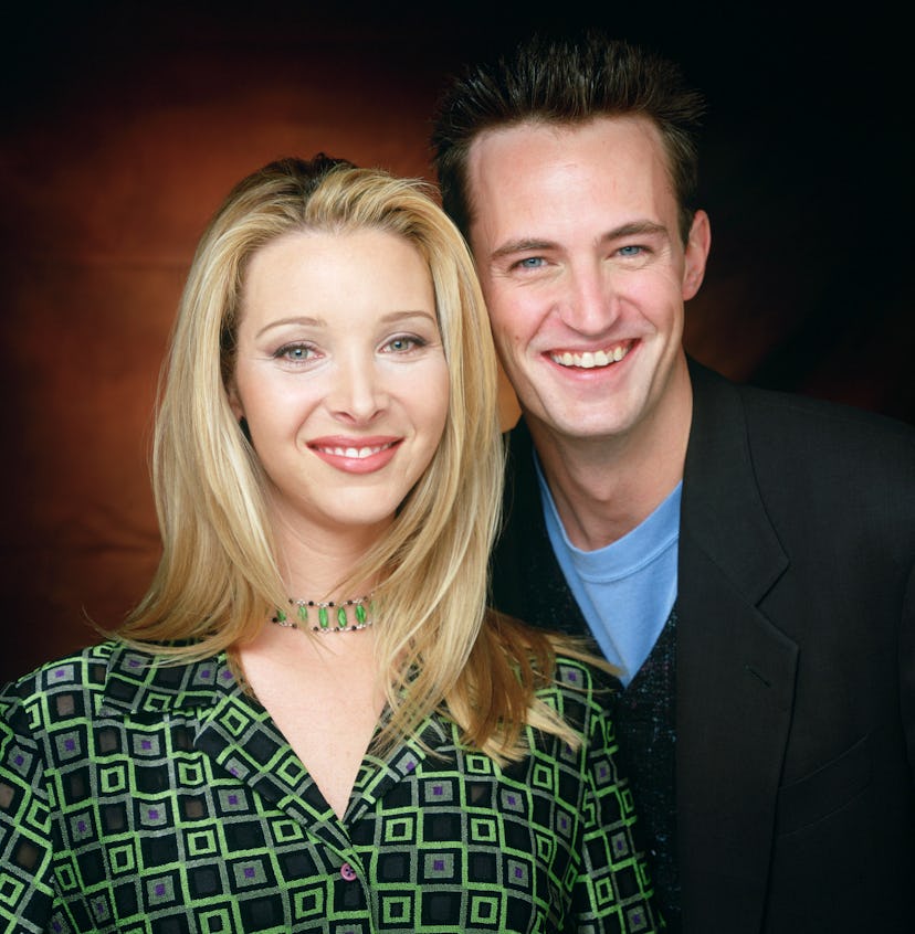 FRIENDS – Pictured: (l-r) Lisa Kudrow as Phoebe Buffay, Matthew Perry as Chandler Bing (Photo by N…