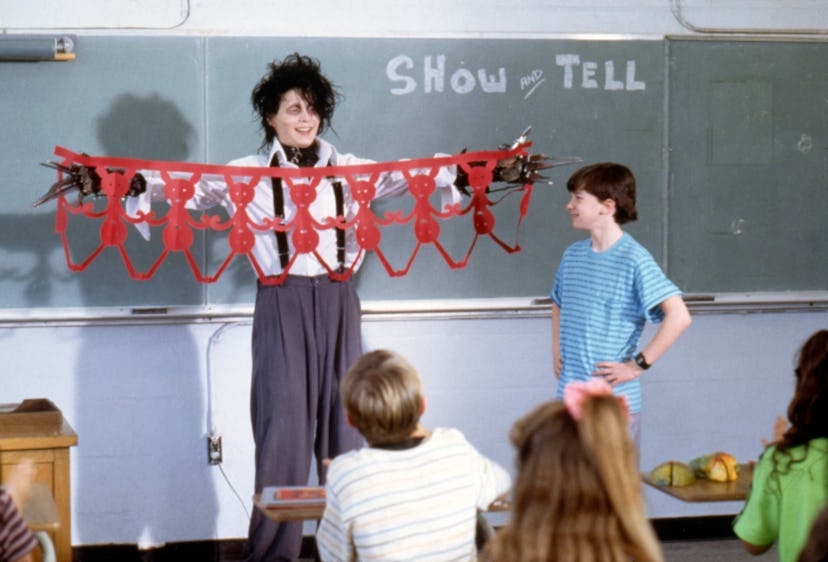 American actor Johnny Depp on the set of Edward Scissorhands, written and directed by Tim Burton. (P...