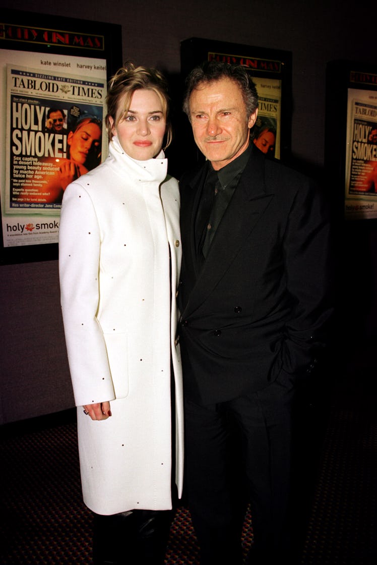 Kate Winslet and Harvey Kietel at the New York premiere of Jane Campion's HOLY SMOKE 