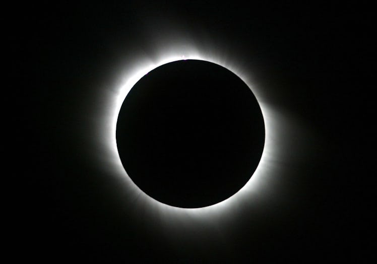 ANTALYA, TURKEY: A view of the full solar eclipse seen 29 March 2006 in Antalya, Southern coast of ...