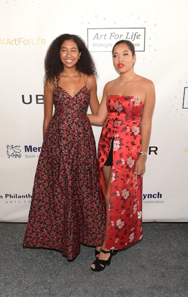 Ming Lee Simmons and Aoki Lee Simmons attend "Midnight At The Oasis" Annual Art For Life Benefit hos...