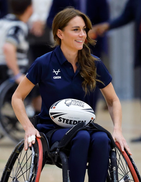 Kate Middleton hurt her hand on her kids' trampoline.
