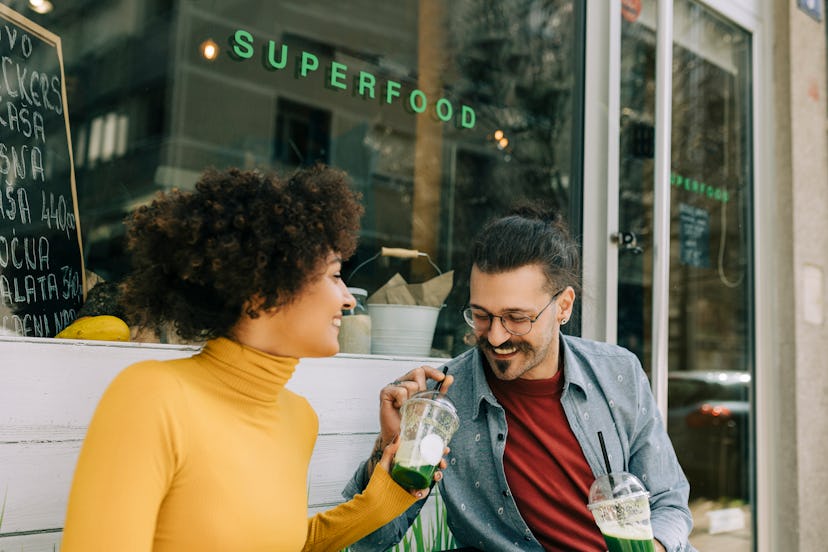 Scorpio orders the healthiest smoothie on the menu.
