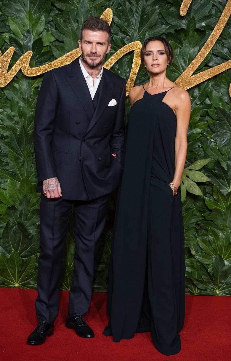 Victoria Beckham et David Beckham assistent à un événement de gala de célébrité