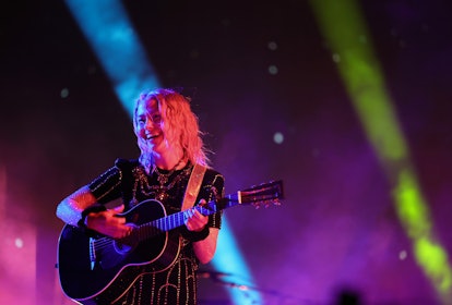 Phoebe Bridgers performs on the Outdoor Theatre stage during the 2022 Coachella Valley Music And Art...