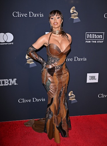 Cardi B attends the Pre-GRAMMY Gala & GRAMMY Salute to Industry Icons 